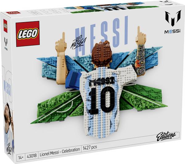 43018 LEGO® Editions Lionel Messi - Torjubel; 3D nástěnné kuny