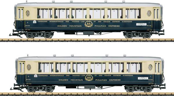 LGB L36660 Sada salónových vozů G 1 „Golden Mountain Pullman Express“