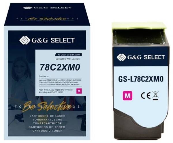 G&G Toner náhradní Lexmark 78C2XM0 kompatibilní  purppurová 5000 Seiten  GS-L78C2XM0