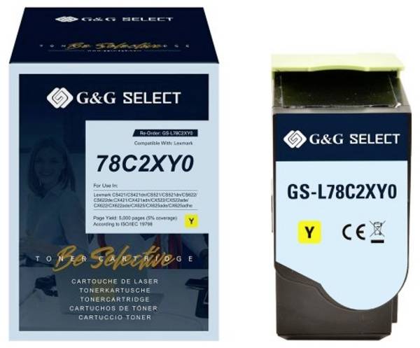 G&G Toner náhradní Lexmark 78C2XY0 kompatibilní  žlutá 5000 Seiten  GS-L78C2XY0
