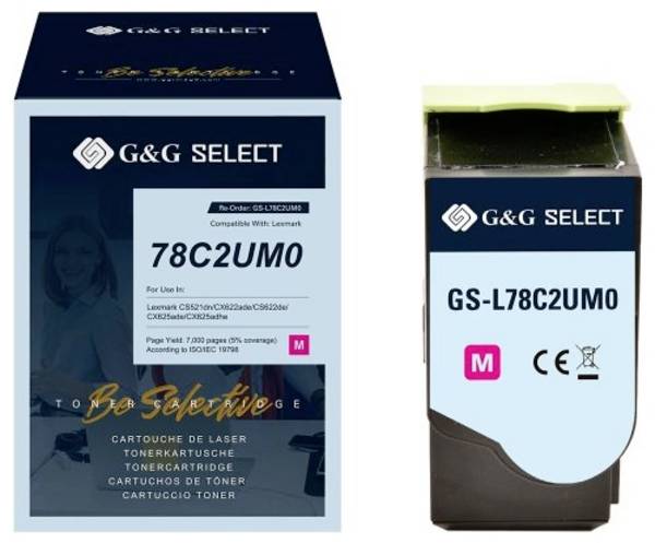 G&G Toner náhradní Lexmark 78C2UM0 kompatibilní  purppurová 7000 Seiten  GS-L78C2UM0