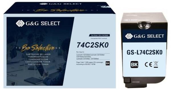 G&G Toner náhradní Lexmark 74C2SKE kompatibilní  černá 7000 Seiten  GS-L74C2SK0