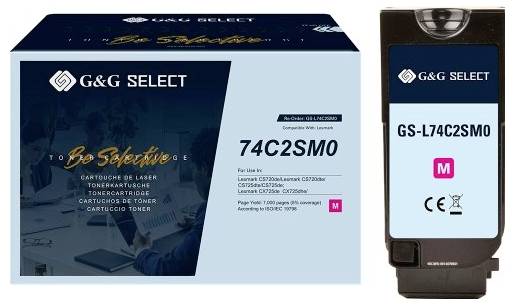 G&G Toner náhradní Lexmark 74C2SME kompatibilní purppurová 7000 Seiten GS-L74C2SM0-0