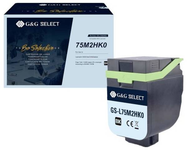G&G Toner náhradní Lexmark 75M2HK0 kompatibilní  černá 15800 Seiten  GS-L75M2HK0