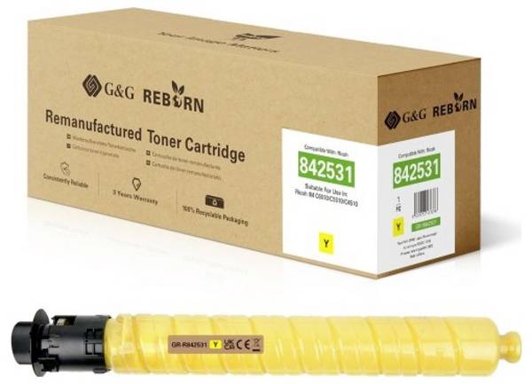 G&G Toner náhradní Ricoh 842531 kompatibilní  žlutá 28000 Seiten  GR-R842531