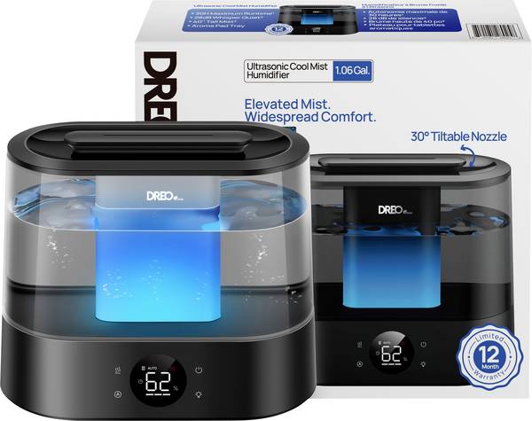 DREO Dreo - Humidifier 420S 4L, 36h, 420 - Sm  zvlhčovač vzduchu 1 ks šedá