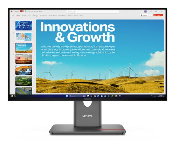 Lenovo ThinkVision LCD monitor 60.5 cm (23.8 palec)2560 x 1440 Pixel, 16:9, 6 ms, IPS LCD