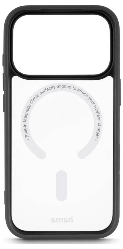 Hama Frame Protect Cover Apple iPhone 17 Pro transparentní, černá 00232425-1