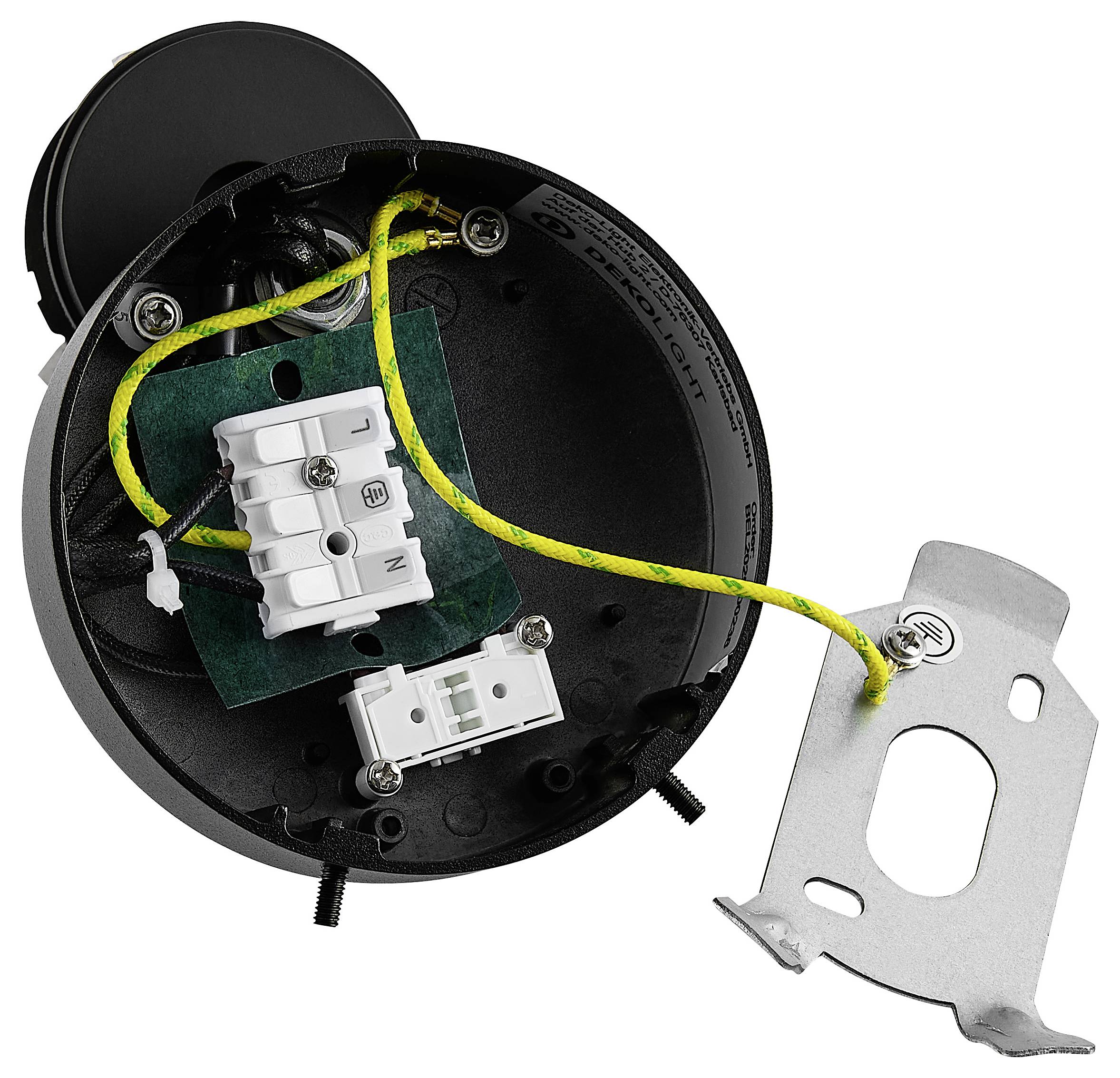 Deko Light Can Tilt Round Base 341350 nástěnné světlo GU10 7.5 W černá (RAL 9005)-5