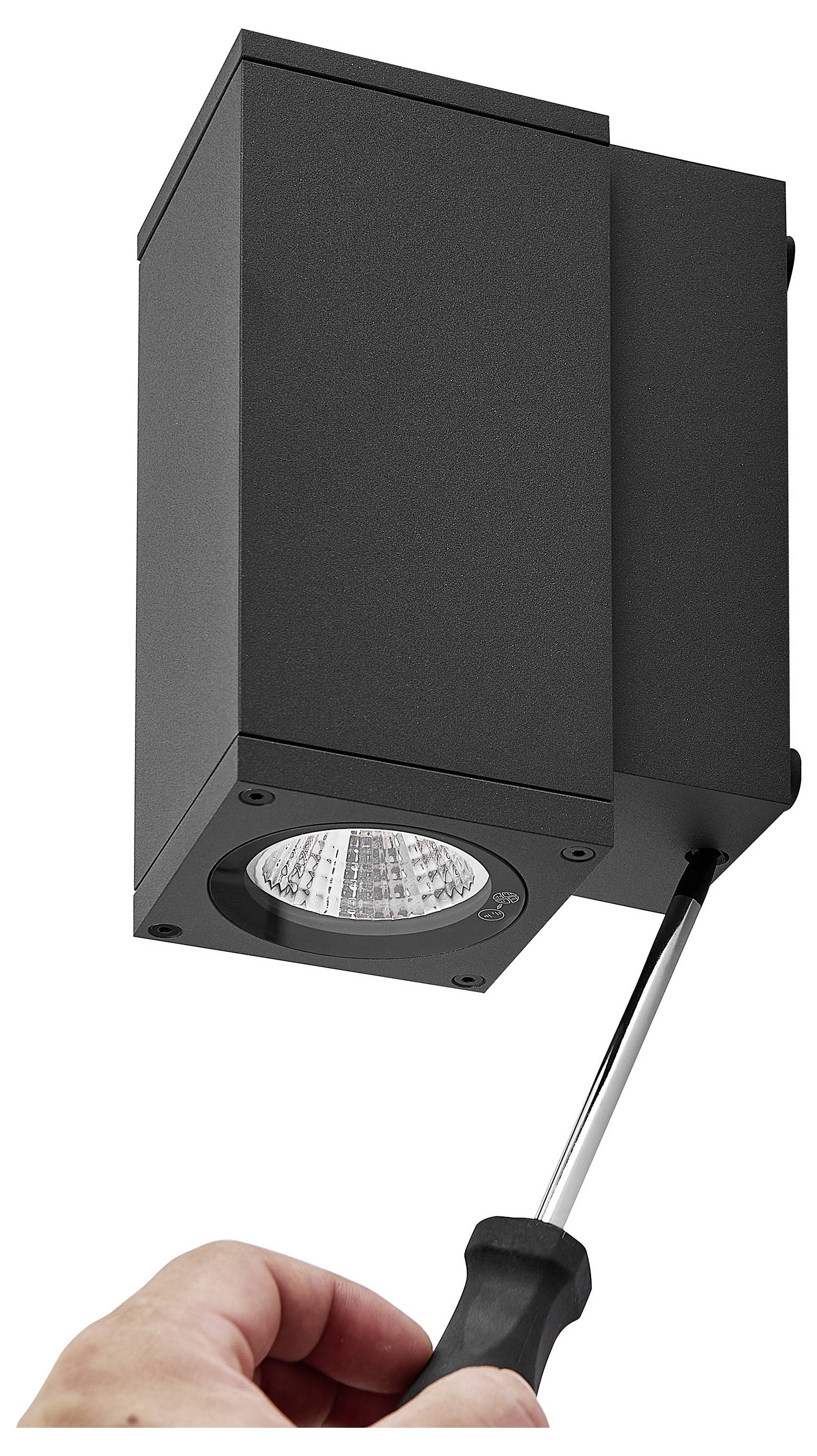Deko Light ShoreLine Pro Square 731206 Nástěnné svítidlo 6 W LED šedá grafit (RAL 7024)-9