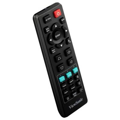 ViewSonic TV dálkový ovladač s tlačítkem napájení, navigačním panelem, tlačítkem Enter, tlačítky hlasitosti a nabídky na černém ovladači