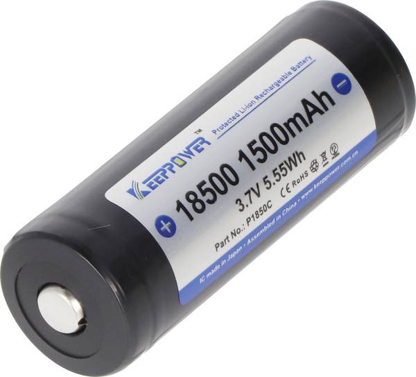Keeppower  speciální akumulátor 18500  Li-Ion 3.7 V 1500 mAh 1 ks