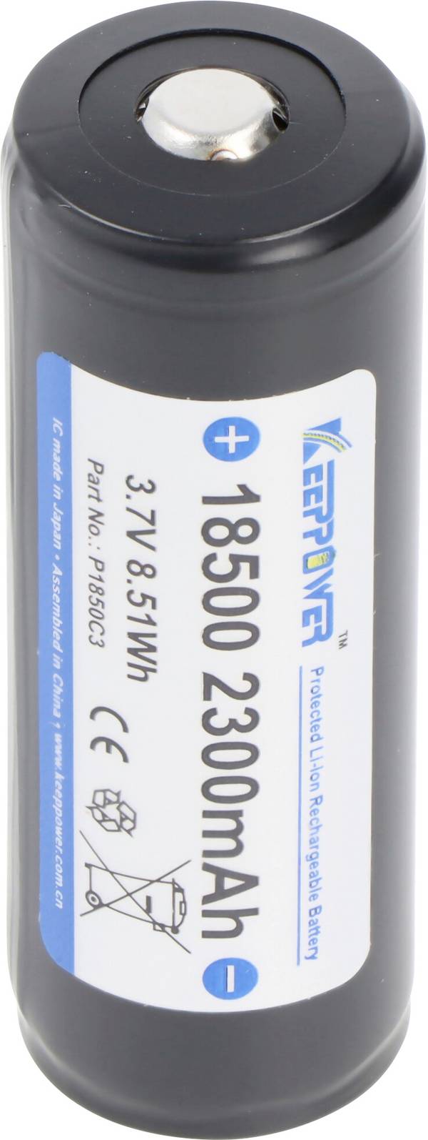 Keeppower  speciální akumulátor 18500  Li-Ion 3.7 V 2300 mAh 1 ks
