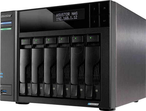 Asustor  NAS server   6 Bay  90-AS6706T00-ME30