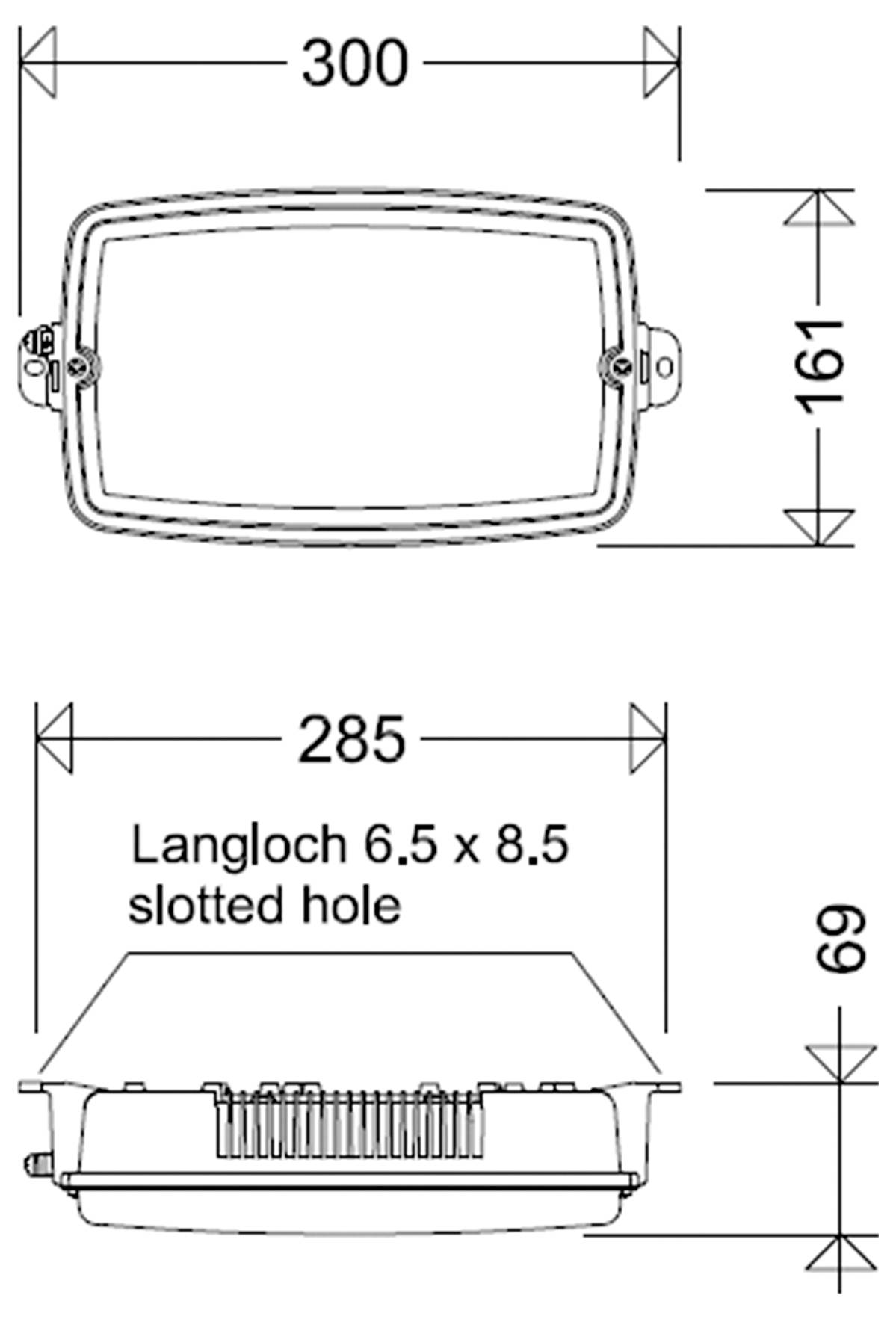 Schuch 3611 L10 LED světlo do vlhkých prostor LED 10 W bílá bílá-1