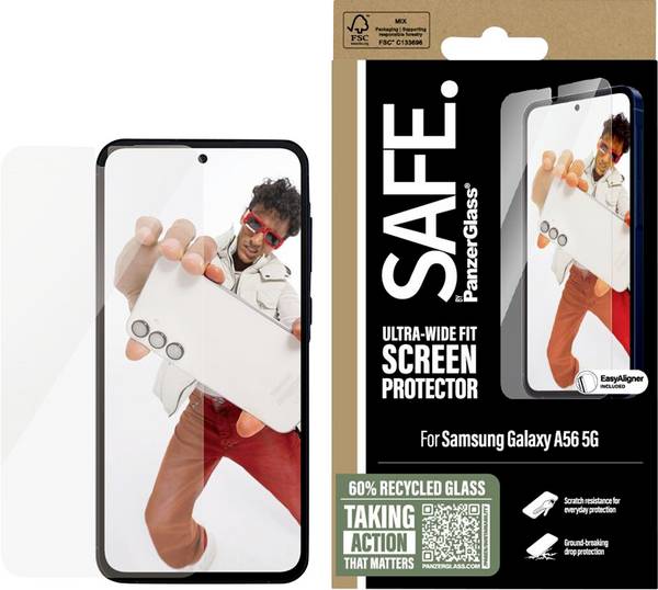 PanzerGlass SAFE ochranné sklo na displej smartphonu Samsung Galaxy A56 5G 1 ks SARNUWFG38380