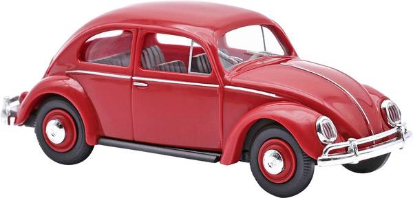 Busch 52955 H0 model osobního automobilu Volkswagen (VW) Brouk s oknem Ovalu, červená
