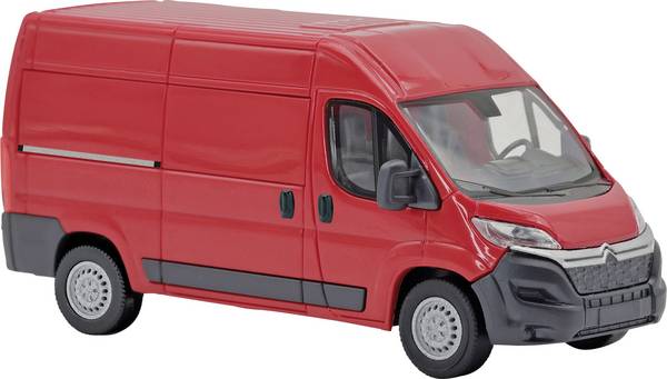 Busch 54604 H0 model autobusu, model nákladního vozidla Citroën Citroën Jumper, červená