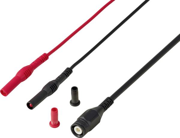 VOLTCRAFT MSC-210 BNC měřicí kabel  1.2 m červená, Černá