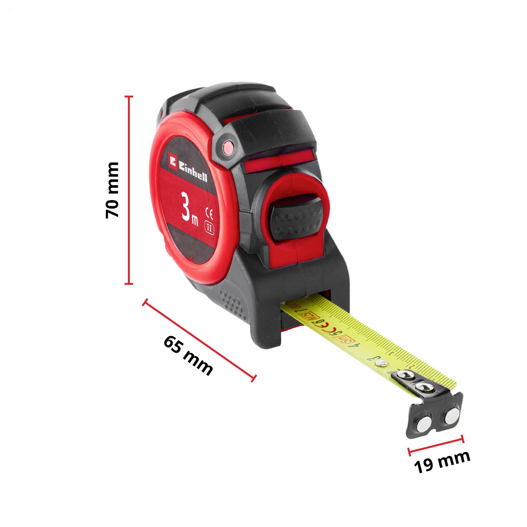 Einhell 60104 svinovací metr 3 m ABS, PP-1