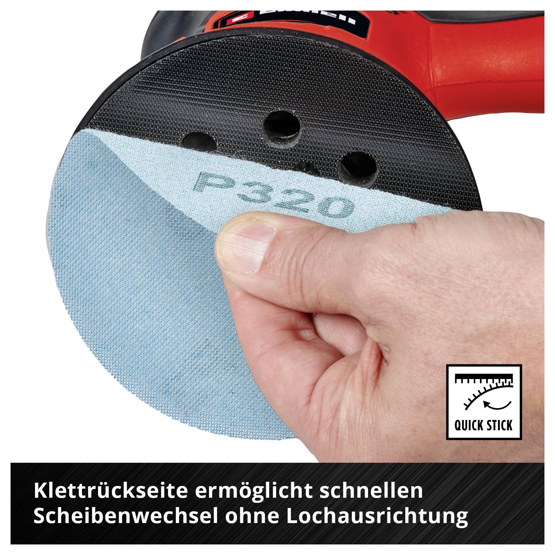 Einhell 492355 brusný papír pro excentrické brusky Zrnitost 180 (Ø x v) 125 mm x 13 cm 20 ks-5
