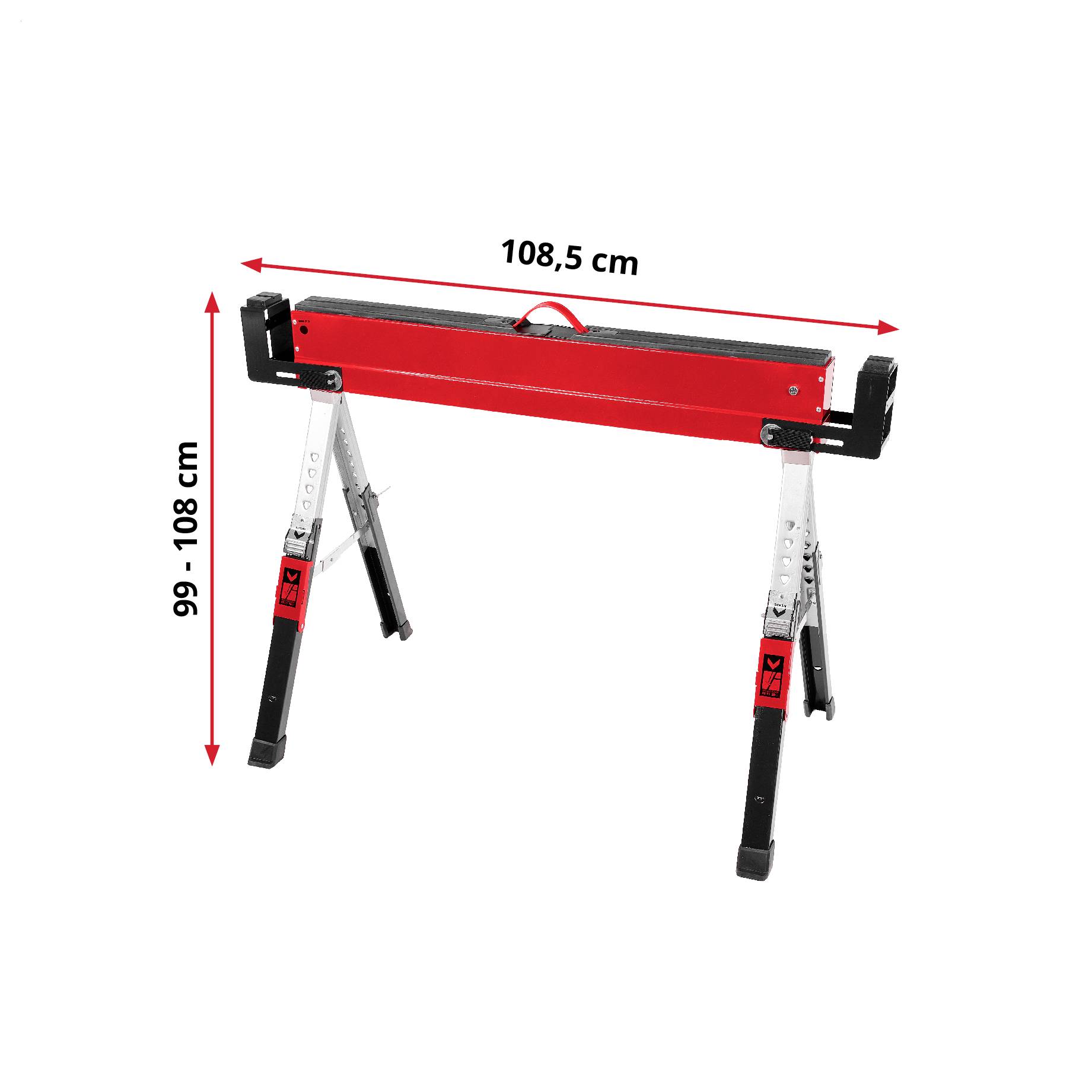 Einhell 461002, ocel, Pracovní stojan, 500 kg, (š x v) 22 cm x 106.5 cm, 18 kg, 2 ks-1