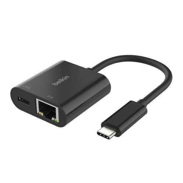 Belkin USB 2.0 adaptér [1x USB-C® - 2x RJ45, USB-C®]