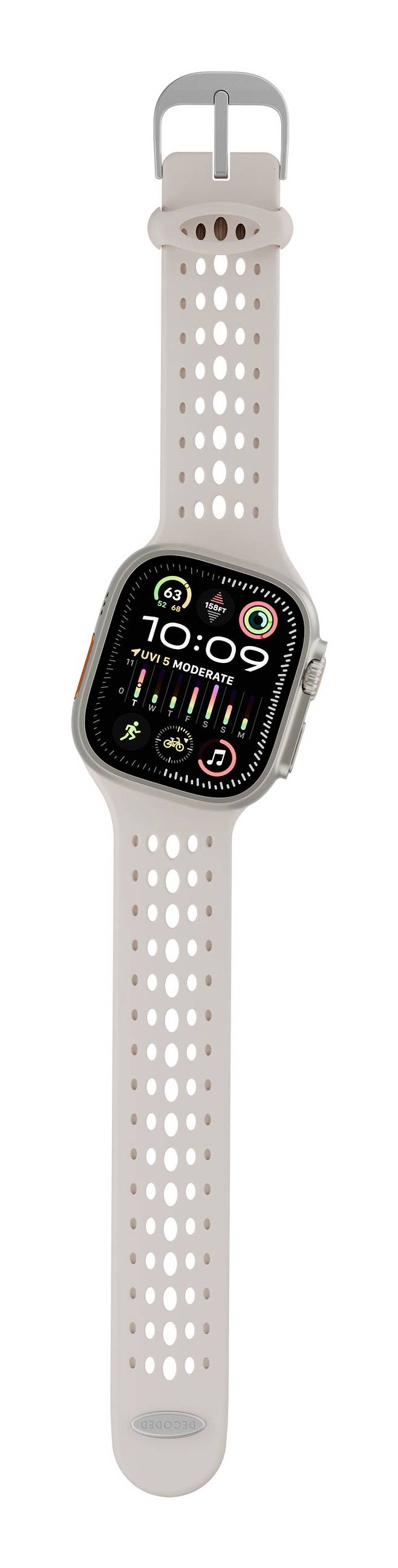 Decoded Decoded Silicone Ares O Strap for Apple Poutko na zápěstí-0
