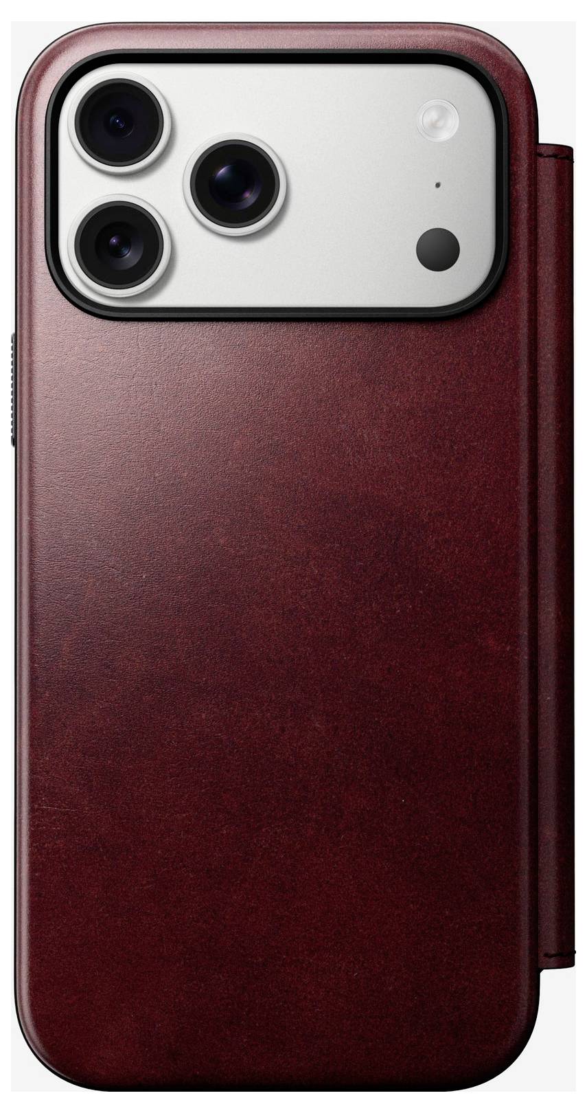Nomad Modern Leather Folio Flip Case Apple iPhone 17 Pro Max burgundská NM011826858-13