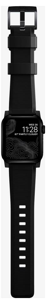 Nomad Rugged Strap Black Connectoor Blac Poutko na zápěstí černá-6