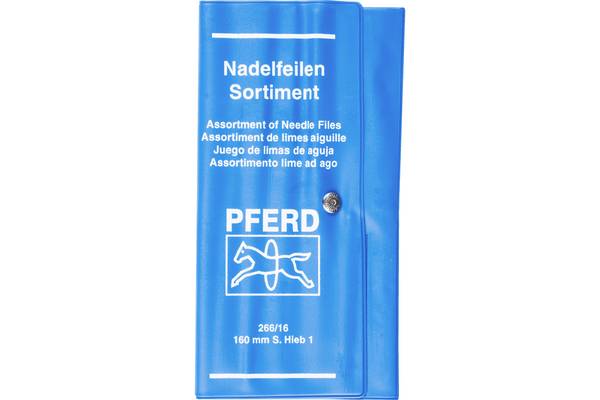 PFERD TOOLS 12704082 Sada PFERD TOOLS PRO přesné jehlové pilníky, 12 ks Ve svinovací brašně 160 mm švýcarské drážce 1, střední  Délka 160 mm 1 sada