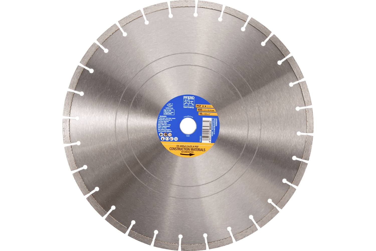 PFERD TOOLS 68300054 DS 400X3,2X25,4 START diamantový řezný kotouč Průměr 400 mm Ø otvoru 25.4 mm cihla, Železobeton, ká-0