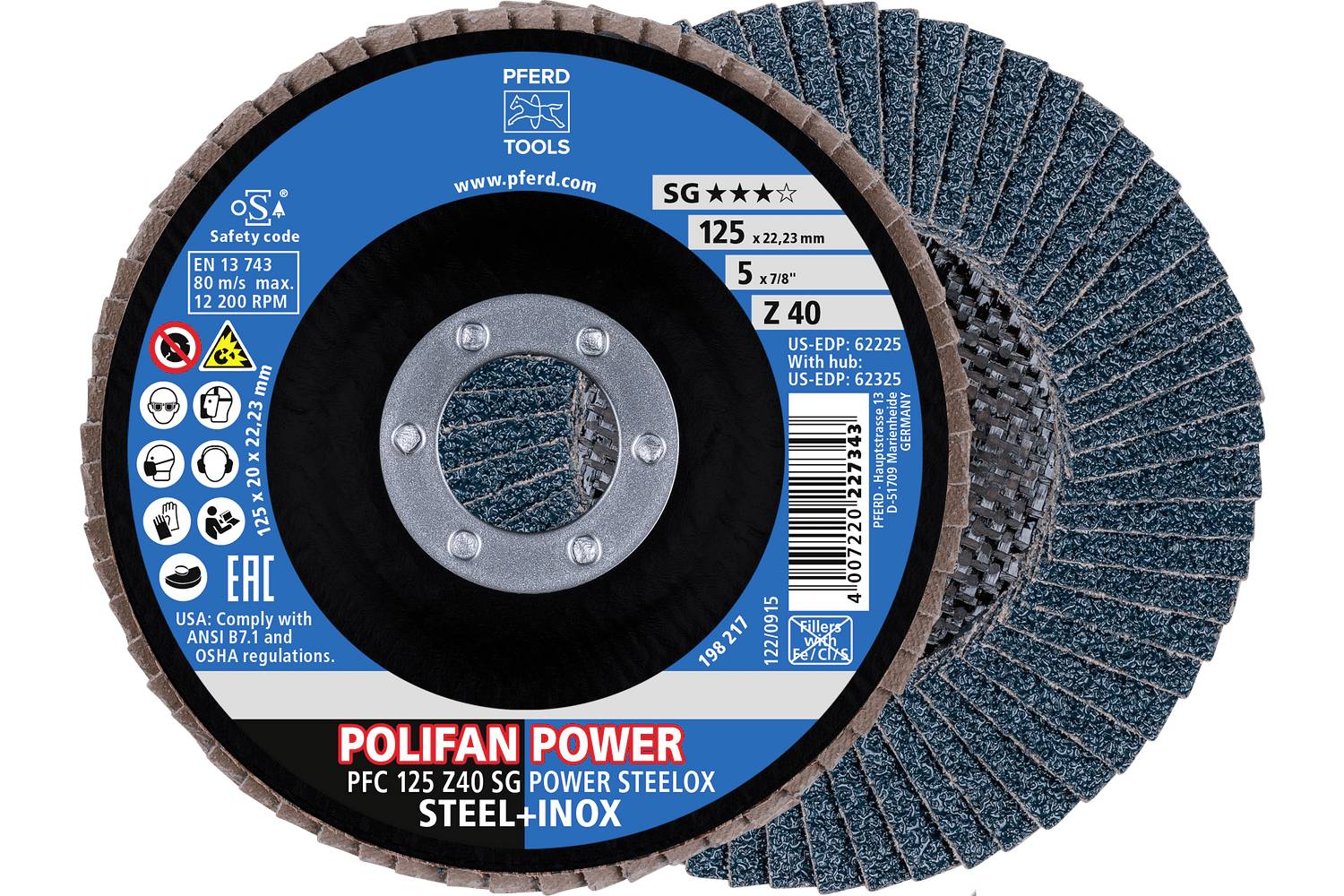 PFERD TOOLS BONUS PACK –125 Z40 SG POWER 69198305 Řezný kotouč 125 mm 1 ks-0