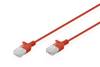 Digitus DK-1618-020S-R RJ45 síťové kabely, propojovací kabely CAT 6 U/UTP 2 m červená 1 ks