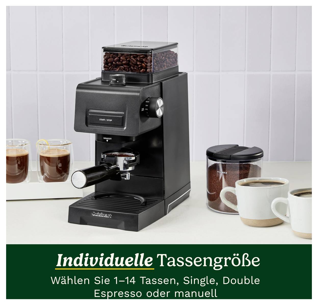 Cuisinart CBM22E mlýnek na kávu černá-4