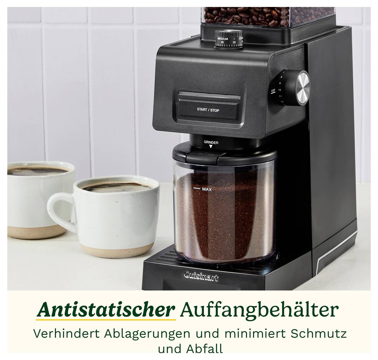 Cuisinart CBM22E mlýnek na kávu černá-5
