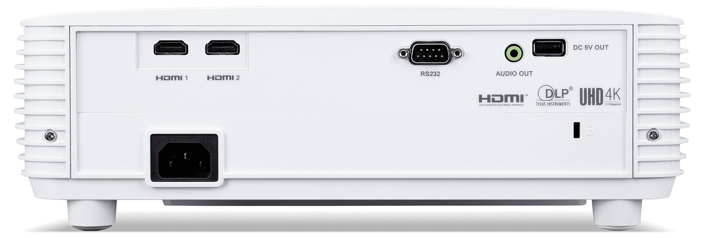 Acer projektor H6822BD DLP 4000 ANSI-Lumen 3840 x 2160 4K UHD integrovaný reproduktor, USB typ A, s dálkovým ovládáním, -2