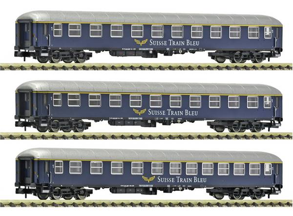 Fleischmann 6260078 N 3 dílná sada Sada 1: Vůz rychlíku, shise Train Bleu 3-dílná