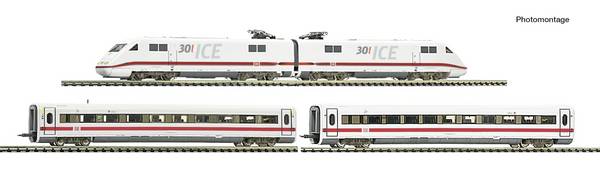 Fleischmann 7760012 N 4 dílná sada Sada: Elektrický pohon ICE 1 (BR 401) „30 let ICE“, DB AG