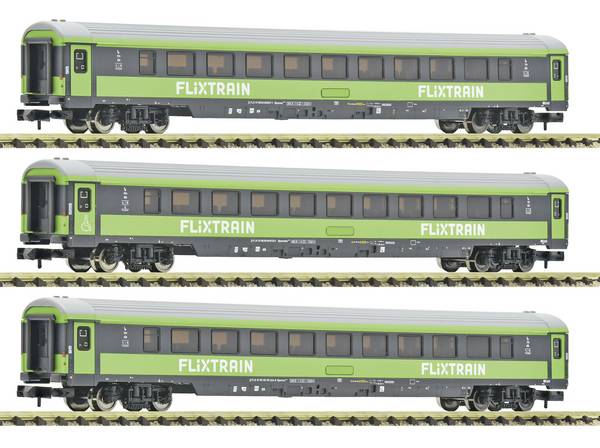 Fleischmann 6260086 N 3 dílná sada Sada 2: Osobní vozy, vozy FlixTrain