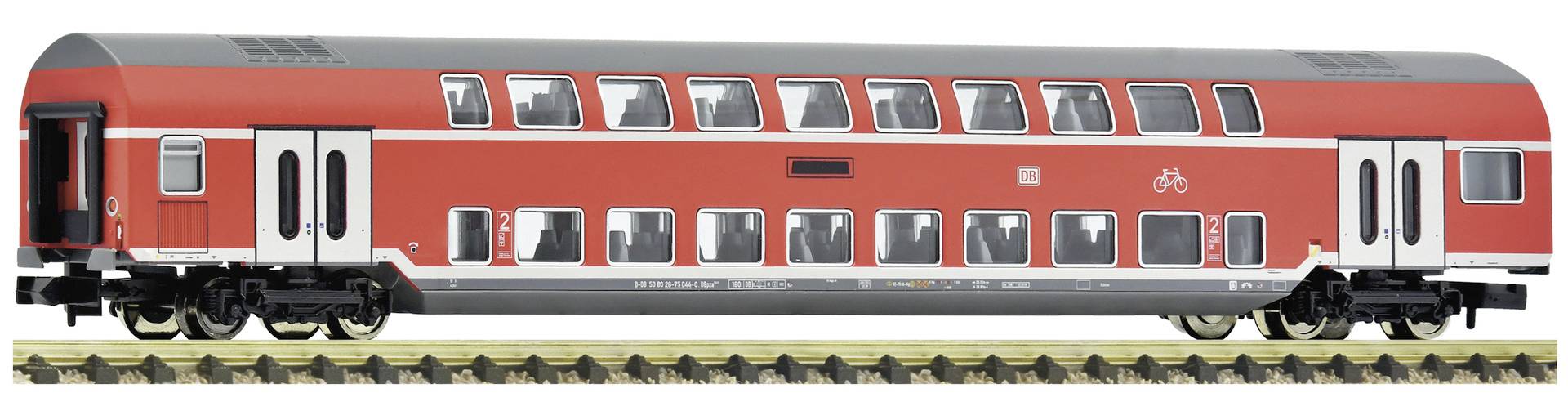 Fleischmann 6260080 N dvoupatrový vlak 2. Třída, DB AG 2. Třída, konstrukce Görlitz, rod DBpz 753-0