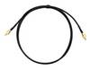 Mueller Electric RG174, SMBM-SMBM17410 koaxiální kabel, vnější Ø: 2.8 mm, 50 Ω, 40 dB, černá, 1 ks