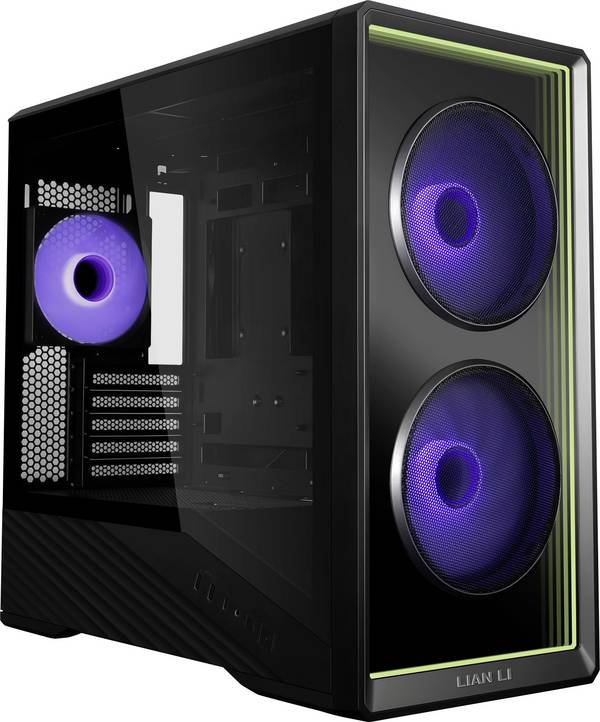 Lian Li Vector V150 INF midi tower PC skříň  černá boční okno, řízení ventilátoru
