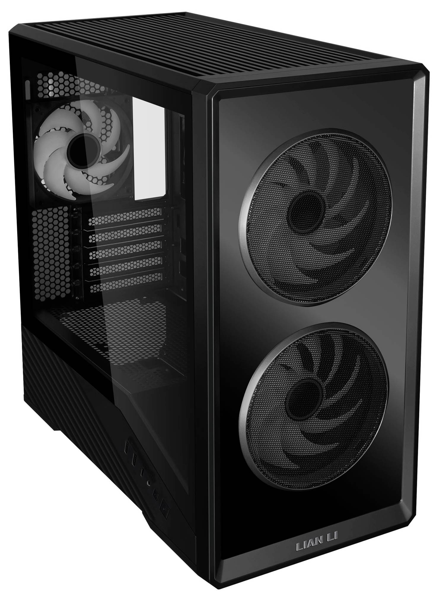 Lian Li Vector V150 INF midi tower PC skříň černá boční okno, řízení ventilátoru-3