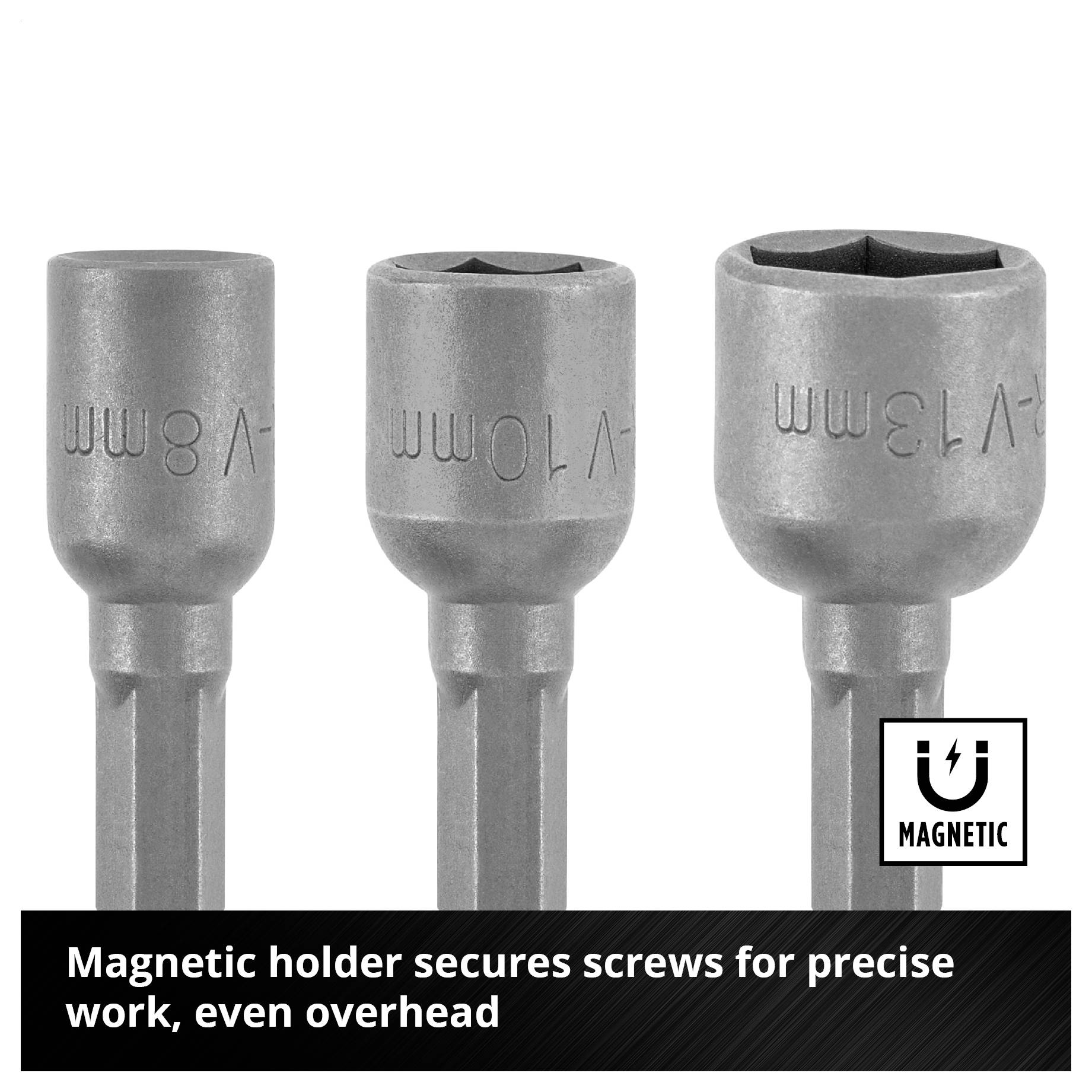 Einhell 135101 sada nástrčných klíčů a bitů 8 - 13 mm 1/4" (6,3 mm)-5