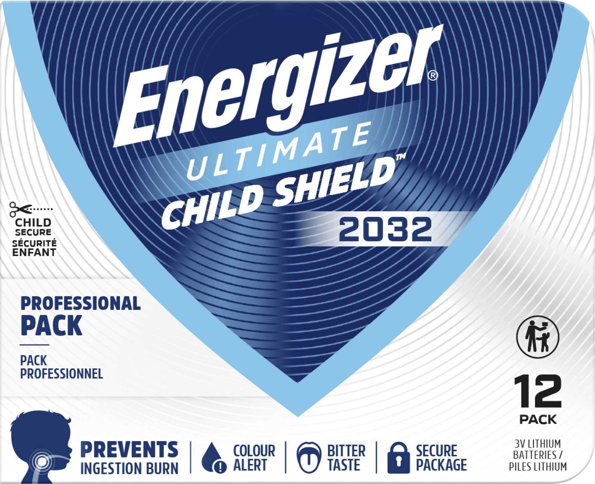 Energizer knoflíkový článek CR 2032 3 V 12 ks 235 mAh lithiová Ultimate Child Shield E304617100-0