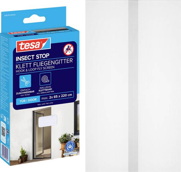 tesa Insect Stop 55679-00020-07 Dveřní létající obrazovka   (š x v) 1200 mm x 2200 mm bílá 1 ks