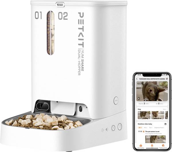 Petkit YumShare Dual-Hopper Automat na krmivo  bílá  1 ks