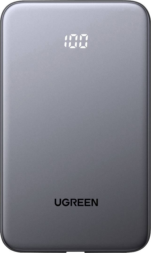 UGREEN přenosná powerbanka s digitálním indikátorem baterie zobrazujícím 100%