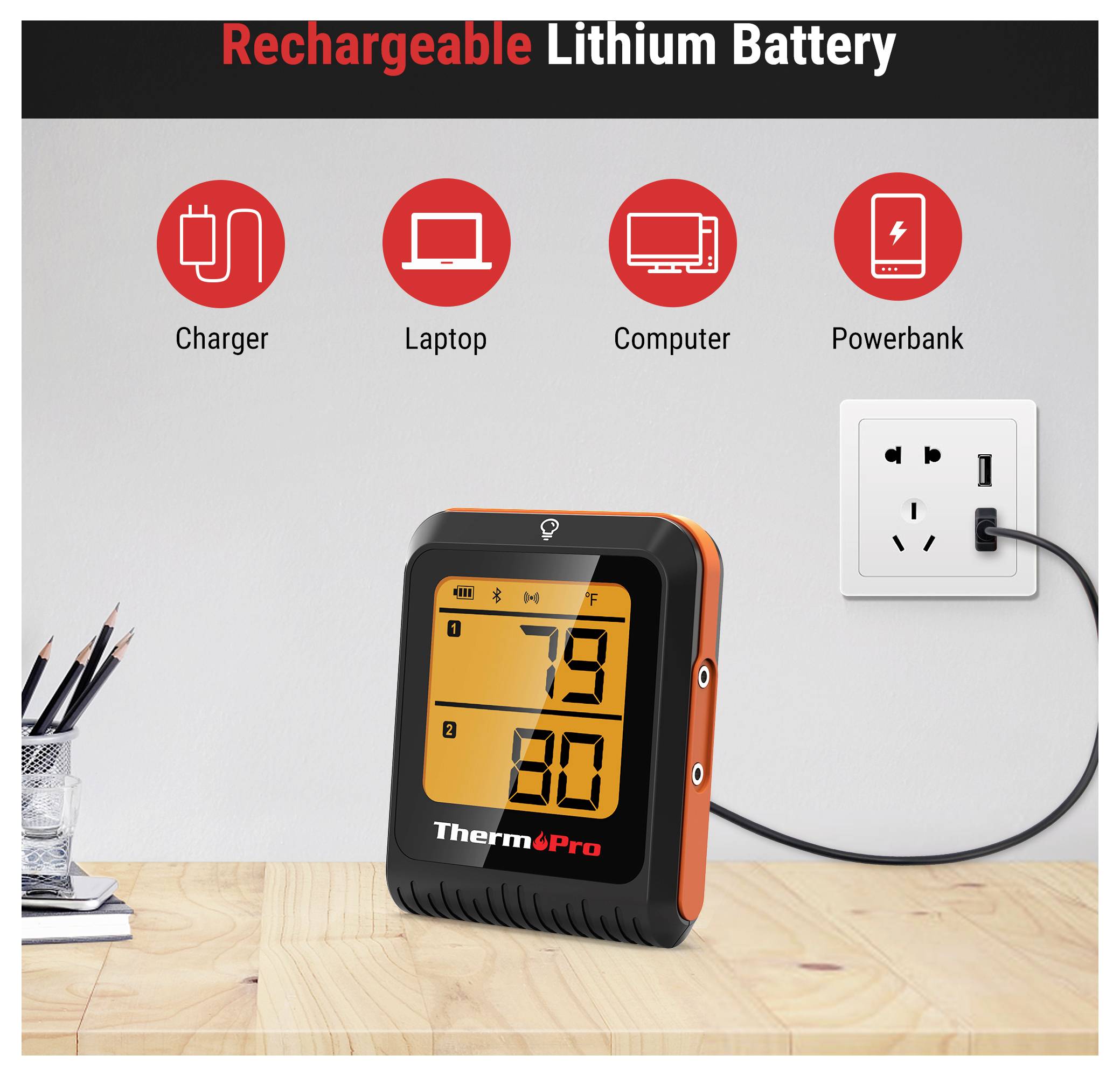 ThermoPro TP920W grilovací teploměr-5